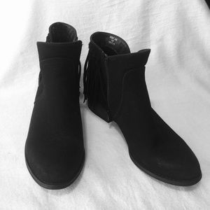Cathy Jean Fringe Ankle Boots